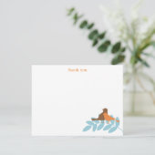 Garden Silhouetten Flat Dankeschön Karten (Stehend Vorderseite)