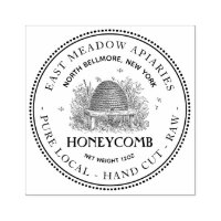 Garden Skep Hive Hand Cut Honeycomb Briefmarke