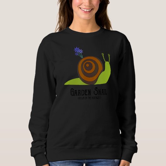 Garden Snail Bekleidung Sweatshirt (Vorderseite)