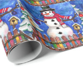 Garden Snowman Geschenkpapier (Rolleneckpunkt)