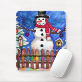 Garden Snowman Mousepad (Mit Mouse)