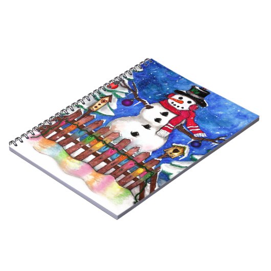 Garden Snowman Notizblock (Linke Seite)