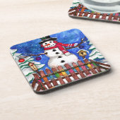 Garden Snowman Untersetzer (Linke Seite)