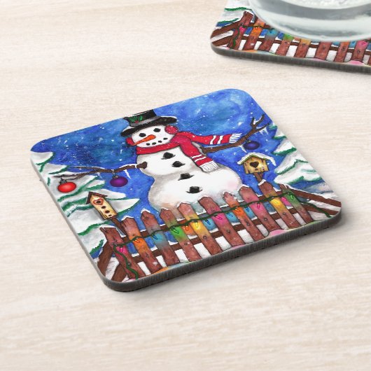 Garden Snowman Untersetzer (Linke Seite)