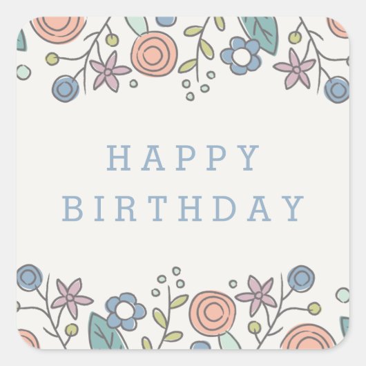 Garden Soiree Sticker - Cornblume (Vorderseite)