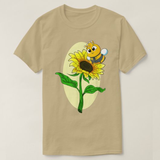 Garden Sonnenblume Niedliche Bienengelbe Blume Hip T-Shirt (Design vorne)