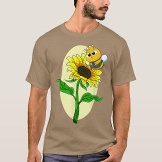 Garden Sonnenblume Niedliche Bienengelbe Blume Hip T-Shirt