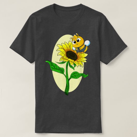 Garden Sonnenblume Niedliche Bienengelbe Blume Hip T-Shirt (Design vorne)