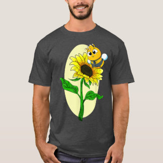 Garden Sonnenblume Niedliche Bienengelbe Blume Hip T-Shirt