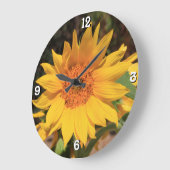 Garden Sonnenblumenmauer Große Wanduhr (Winkel)