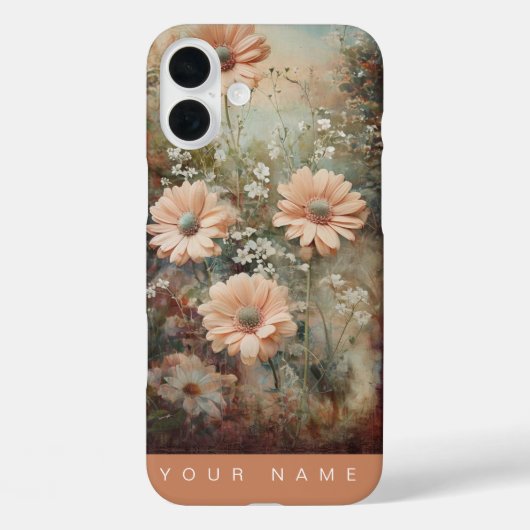 Garden Splendor Peach Case-Mate iPhone Hülle (Rückseite)