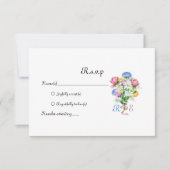 Garden Spring Wedding RSVP Karte (Vorderseite)