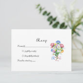 Garden Spring Wedding RSVP Karte (Stehend Vorderseite)