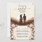 Garden Spring Wood Boho Rustikales Brautparty Einladung (Vorderseite)