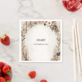 Garden Spring Wood Boho Rustikales Brautparty Serviette (Beispiel)