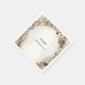 Garden Spring Wood Boho Rustikales Brautparty Serviette (Ecke)