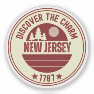 Garden Staat NJ - New Jersey Gift Aufkleber