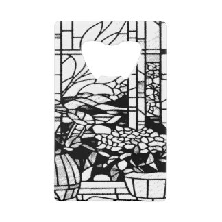 Garden Stained Glass  Geldbeutel Flaschenöffner