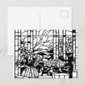 Garden Stained Glass Postkarte (Vorne/Hinten)