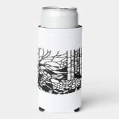 Garden Stained Glass Selters Dosenkühler (Seltzer Vorderseite)