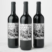 Garden Stained Glass  Weinetikett (Flaschen)