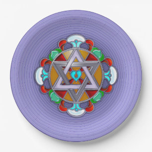 Garden Star in Lilac Pappteller