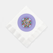 Garden Star in Lilac Serviette (Ecke)