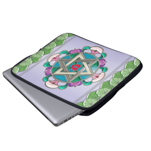 Garden Star Laptopschutzhülle (Vorne Knopf)