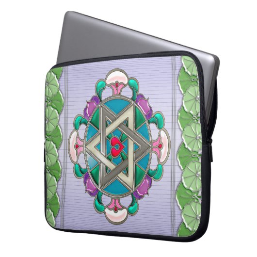 Garden Star Laptopschutzhülle (Vorderseite Links)