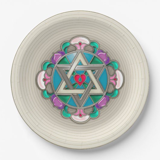 Garden Star Pappteller (Vorderseite)