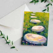 Garden Stepping Stones Postkarte