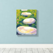 Garden Stepping Stones Watercolor Leinwanddruck (Insitu (Holzboden))