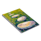 Garden Stepping Stones Watercolor Painting Notizblock (Rechte Seite)