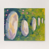 Garden Stepping Stones Watercolor Puzzle (Horizontal)