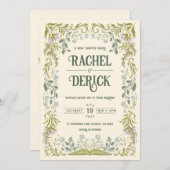 Garden Storybook Fairytale Hochzeit Einladung (Vorne/Hinten)