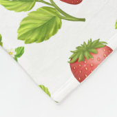 Garden Strawberries und Strawberry Jam Fleecedecke (Ecke)