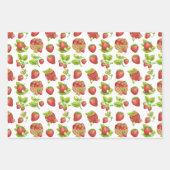Garden Strawberries und Strawberry Jam Geschenkpapier Set (Vorderseite 2)