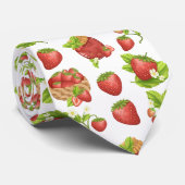 Garden Strawberries und Strawberry Jam Krawatte (Gerollt)