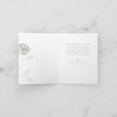 Garden Succulents Wedding Danke Card (Innenseite)