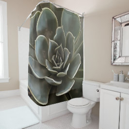 Garden Sukkulare Grüne graue Tones Realistische Ku Duschvorhang