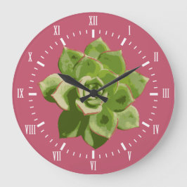 Garden Sukkulente römische Zahlen Name Große Wanduhr