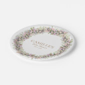 Garden Summer Girl Babydusche Teller (Schrägansicht)