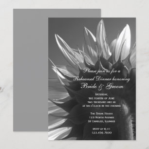 Garden Sunflower Hochzeit Probe Dinner Einladung