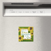 Garden Sunflower Prayer Magnet (In Situ (Geschirrspüler))