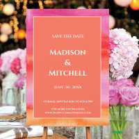 Garden Sunrise Pink Orange Hochzeit