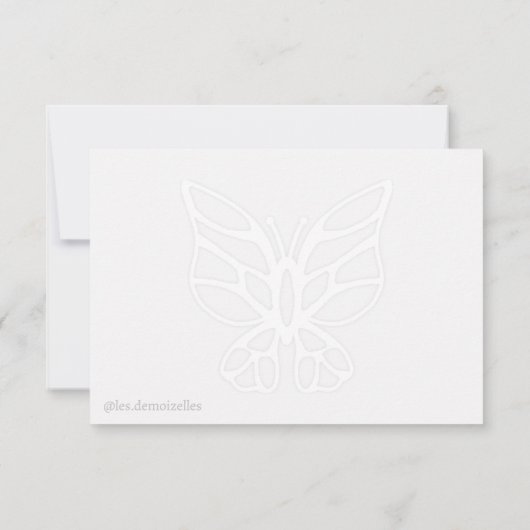 Garden Swag Fashionista Mode Illustration Dankeskarte (Rückseite)