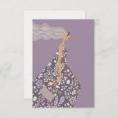 Garden Swag Fashionista Mode Illustration Dankeskarte (Vorne/Hinten)