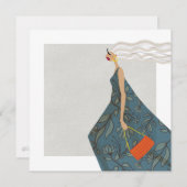 Garden Swag Fashionista Mode Illustration Einladung (Vorne/Hinten)