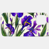 Garden Symphony: Iris Floral Pattern Case-Mate iPhone Hülle (Rückseite (Horizontal))