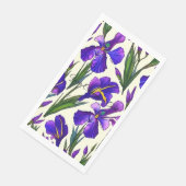 Garden Symphony: Iris Floral Pattern Serviette (Ecke)